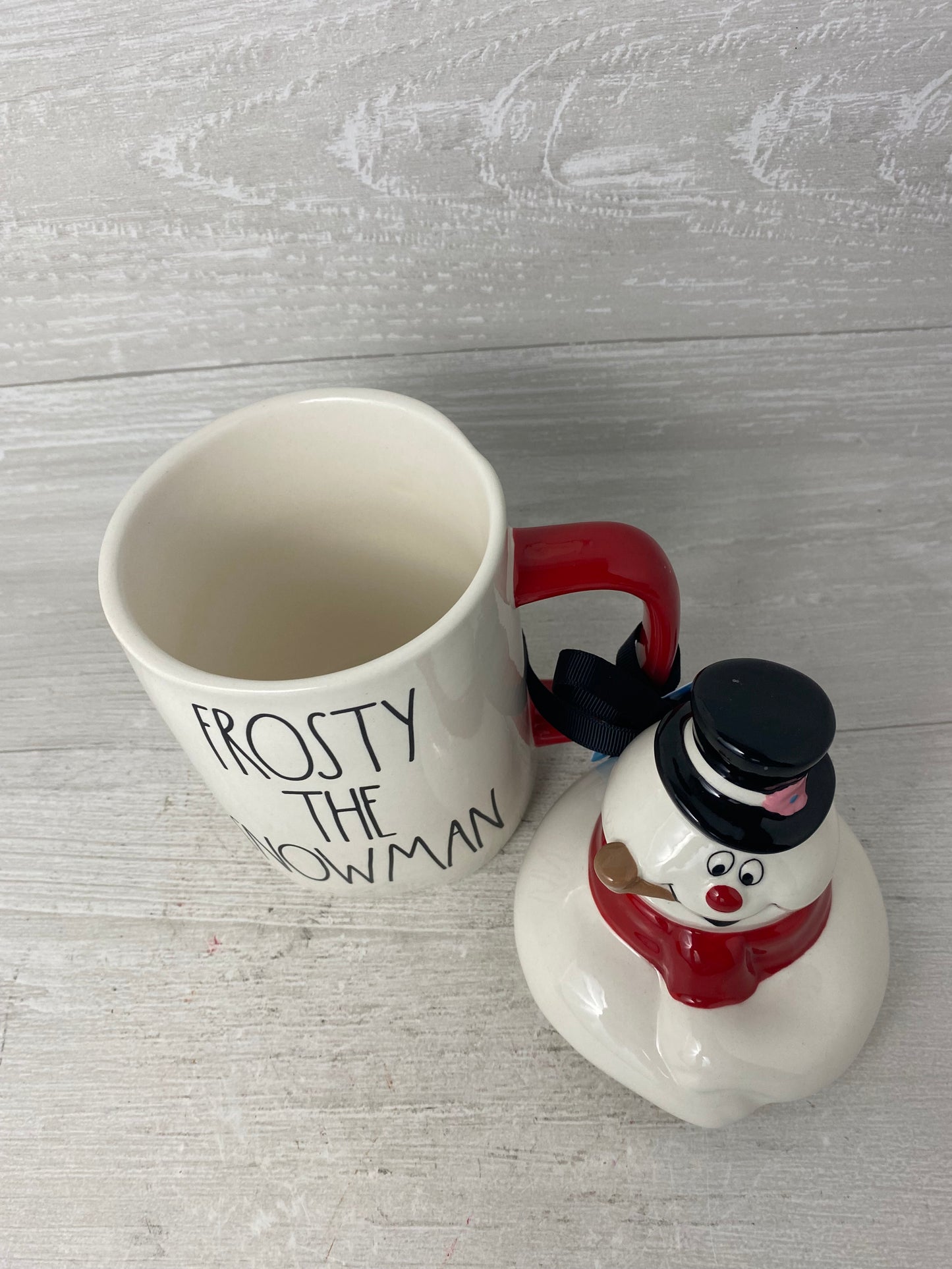 Rae Dunn Frosty The Snowman Topper Mug