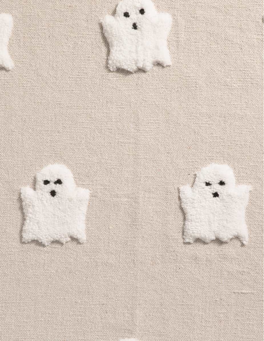 Rachel Zoe Beige Ghost Throw Blanket