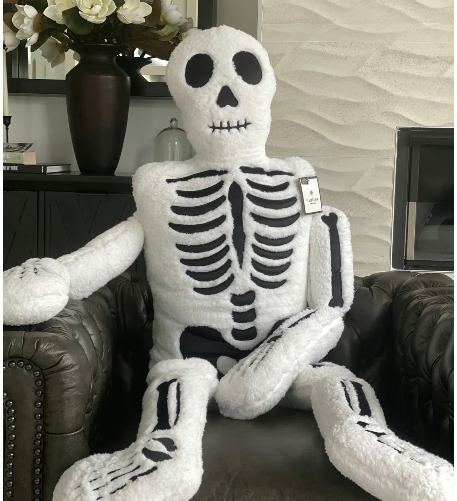 Storehouse Plush Skeleton Pillow 5 Foot