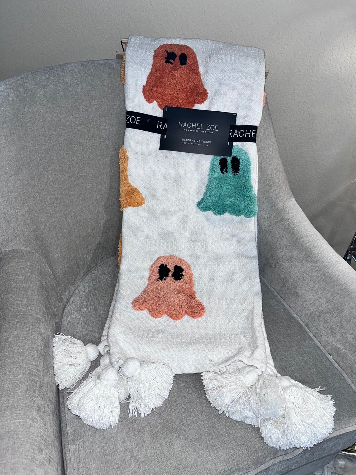 Rachel Zoe Colorful Ghost Throw Blanket – Mug Sense