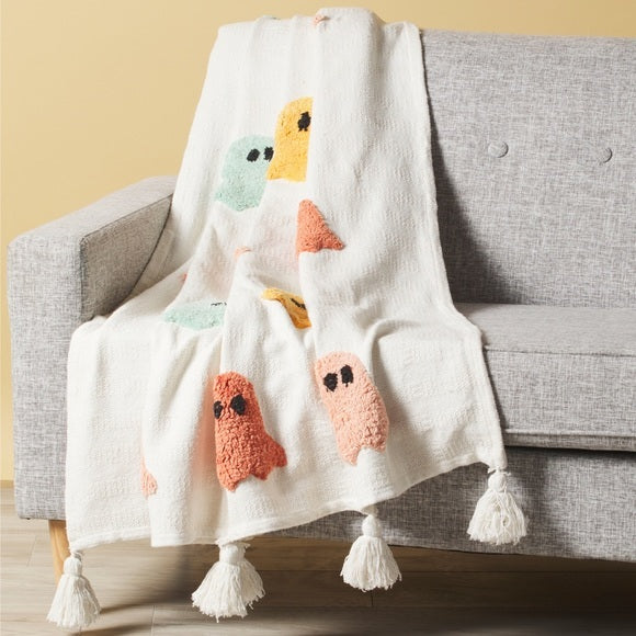 Rachel Zoe Colorful Ghost Throw Blanket