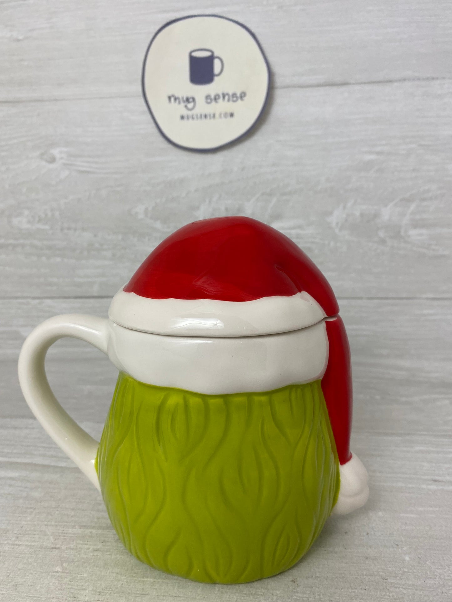 The Grinch Mug Topper And Cup With Lid Handmade Gifts