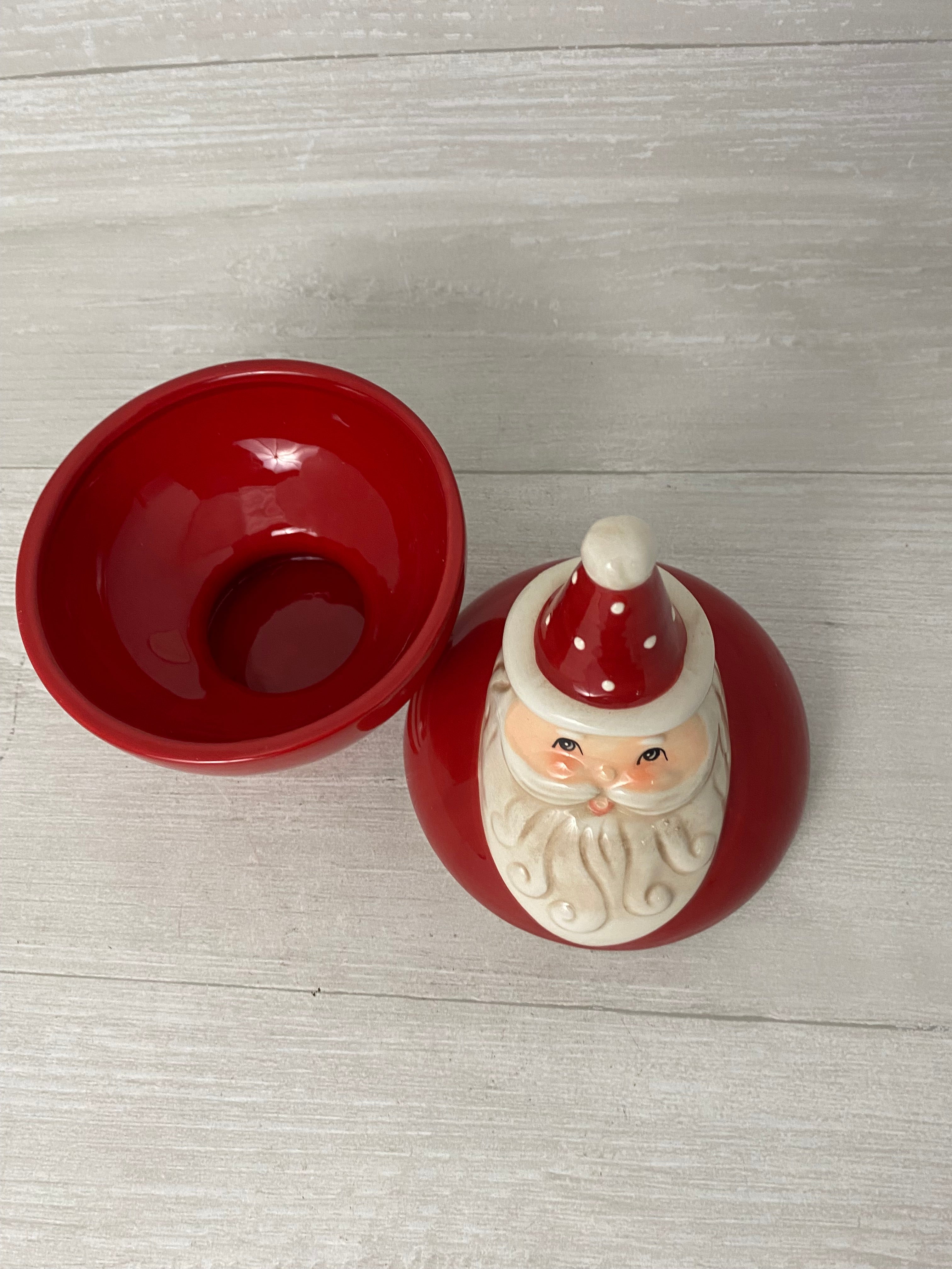 Johanna outlet parker Santa and Mrs. Claus canisters