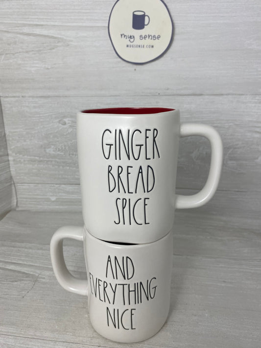 Rae Dunn Gingerbread Spice Double Sided Mug