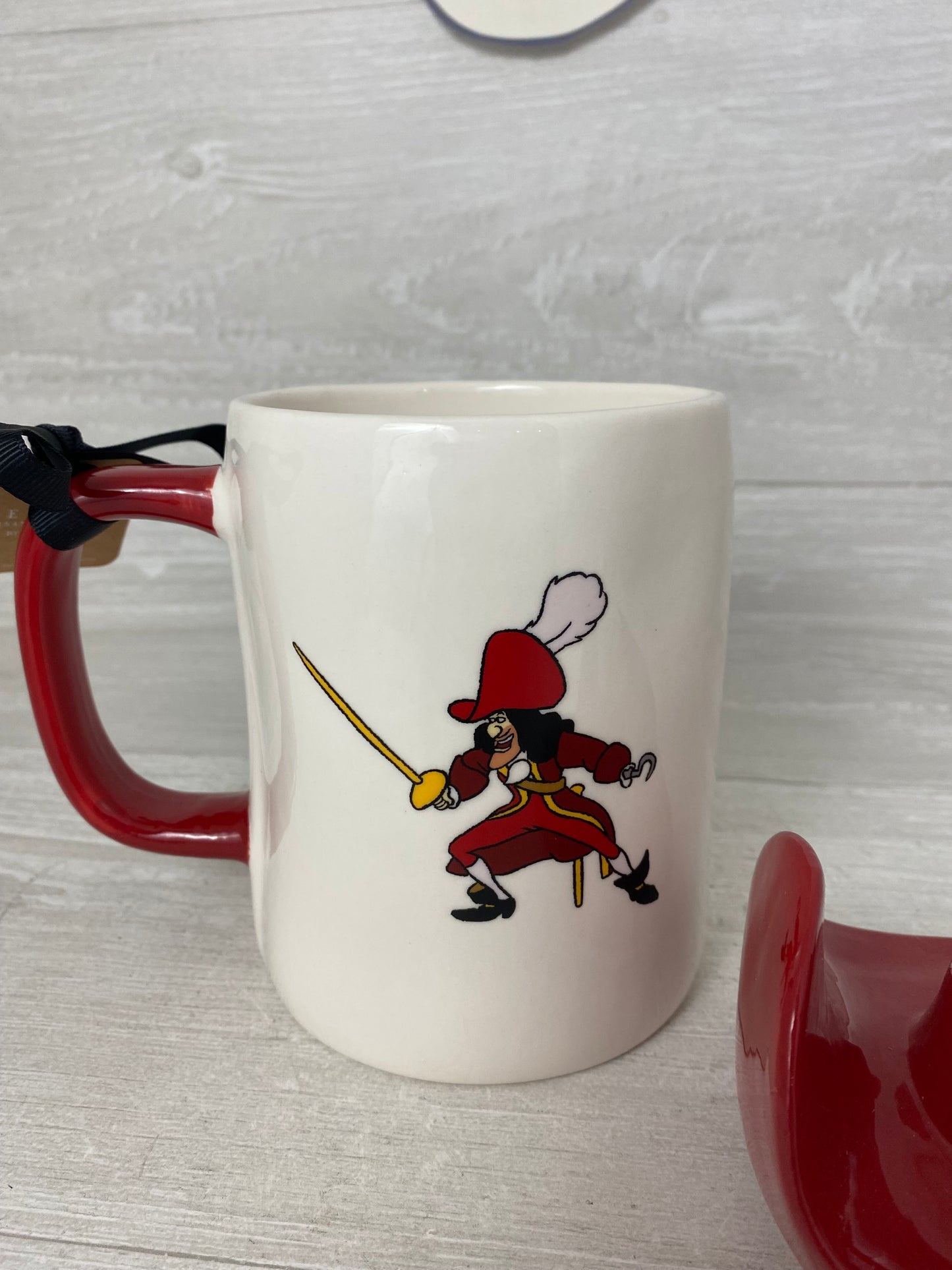 The Disney Collection by Rae Dunn CAPTAIN HOOK Mug with Hat Topper