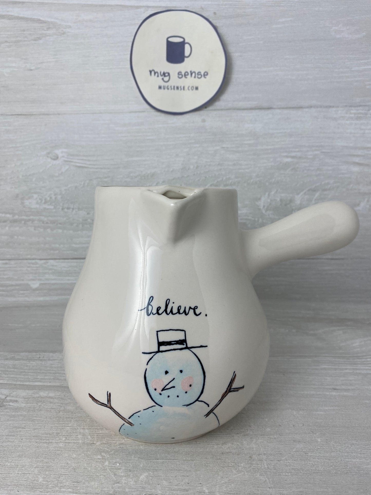 Rae Dunn Believe Snowman Hot Cocoa Pot