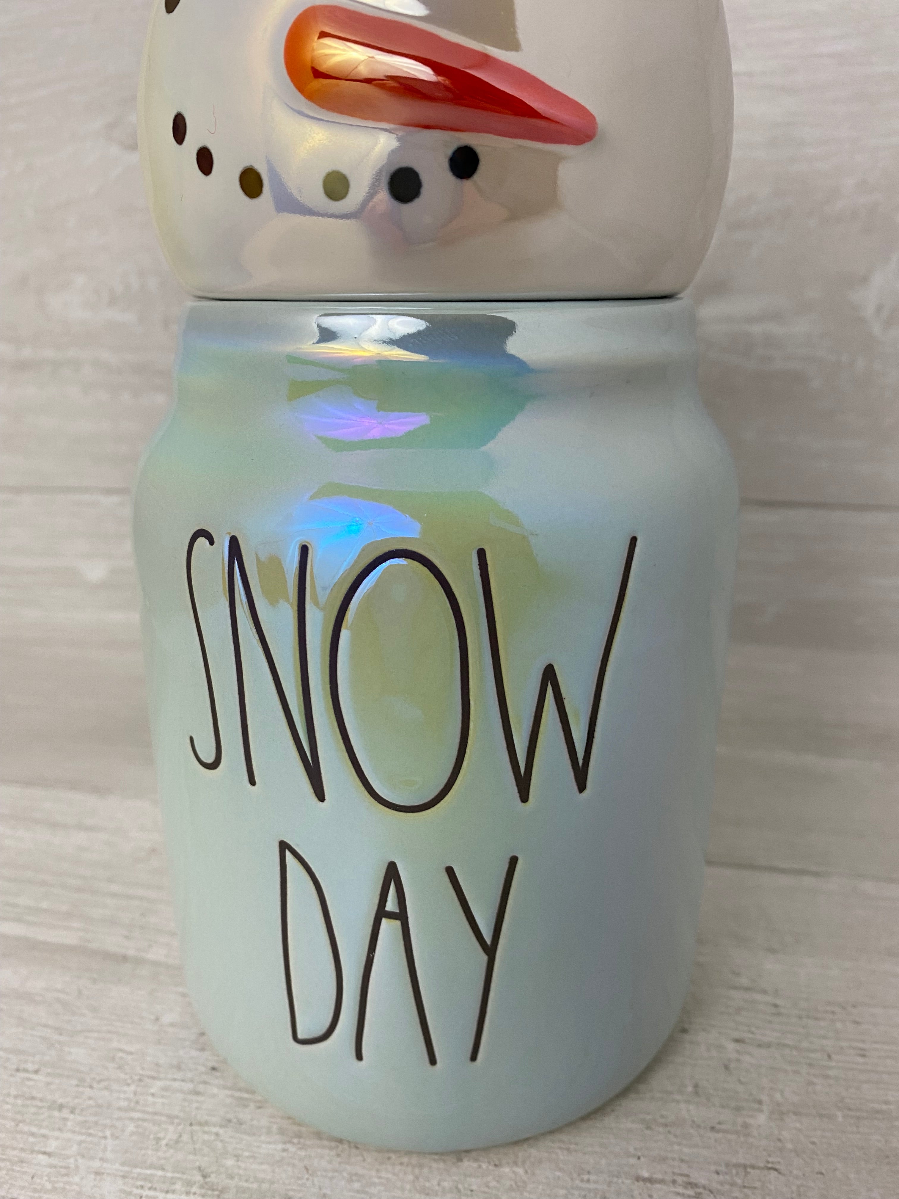 Top Rae Dunn SNOW DAY CANISTER