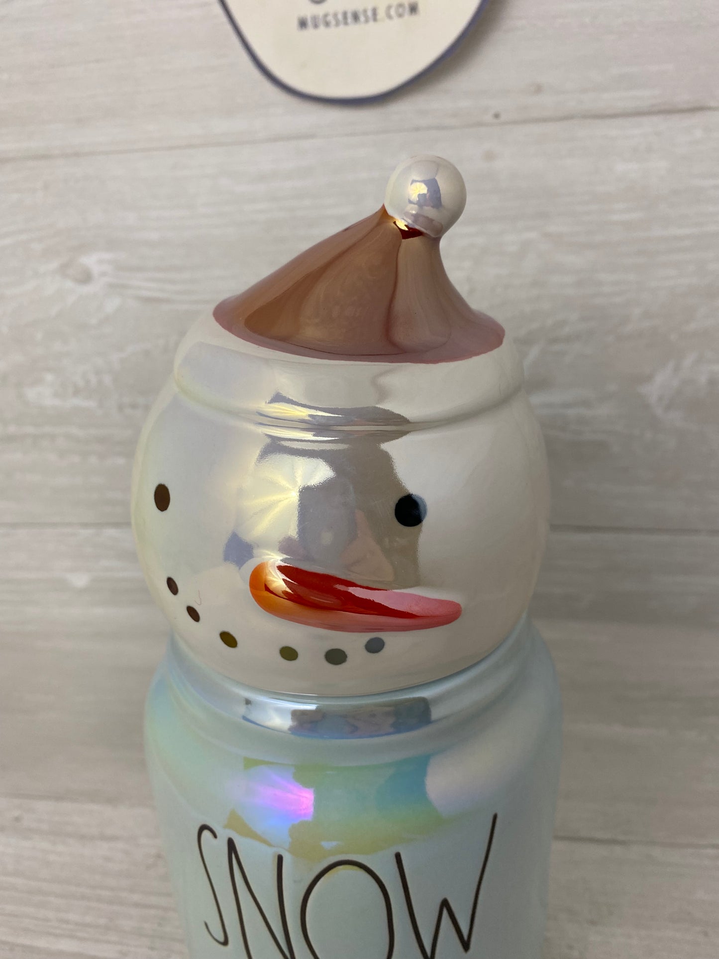 Rae Dunn Snow Day Baby Topper Canister