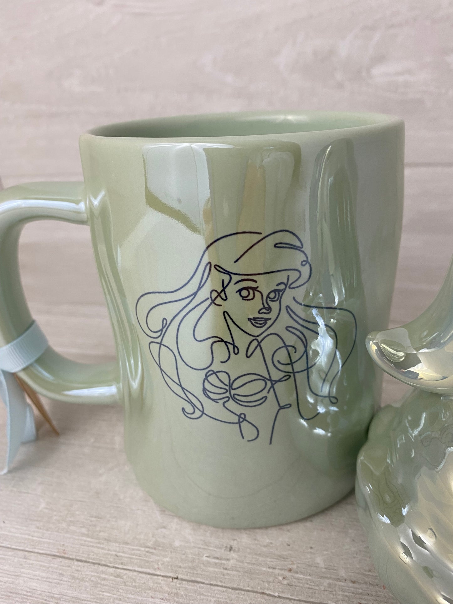 Rae Dunn Little Mermaid Mug And Topper