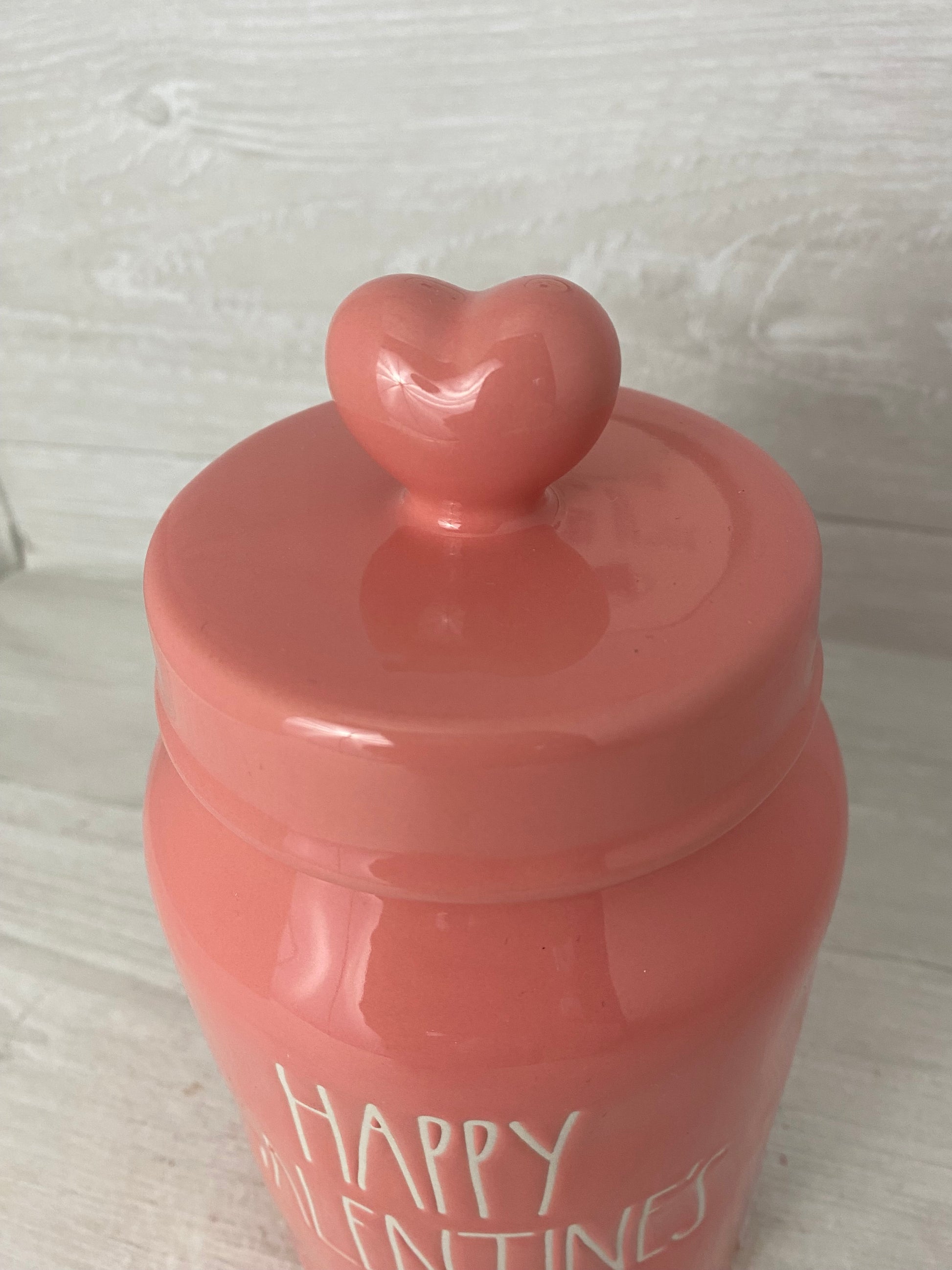 Happy Heart Ceramic Cookie Jar