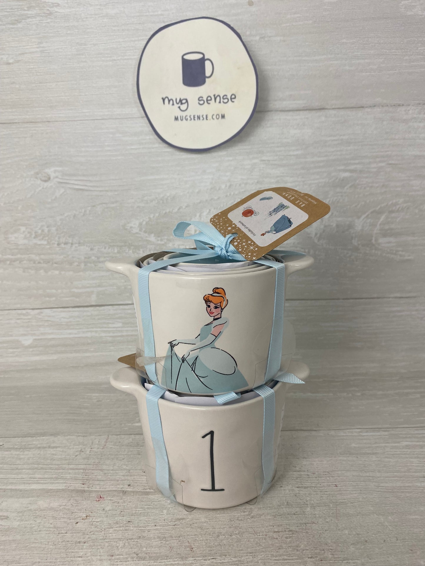 New Rae Dunn Disney Cinderella Measuring Cup With Handle Set of 4 