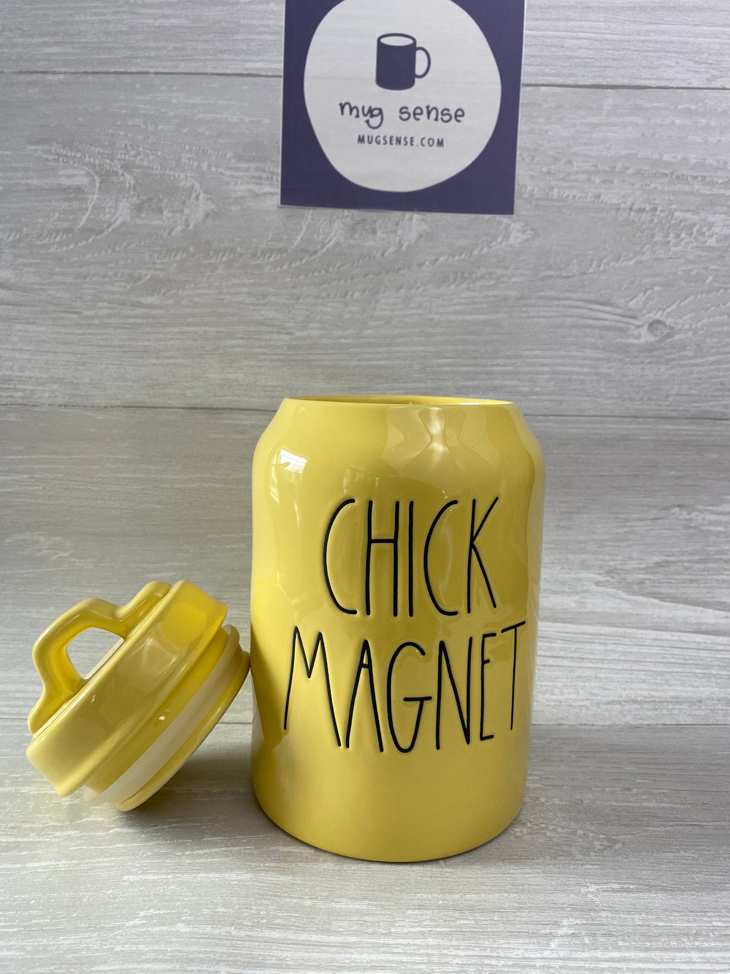 Rae Dunn Chick Magnet Yellow Canister