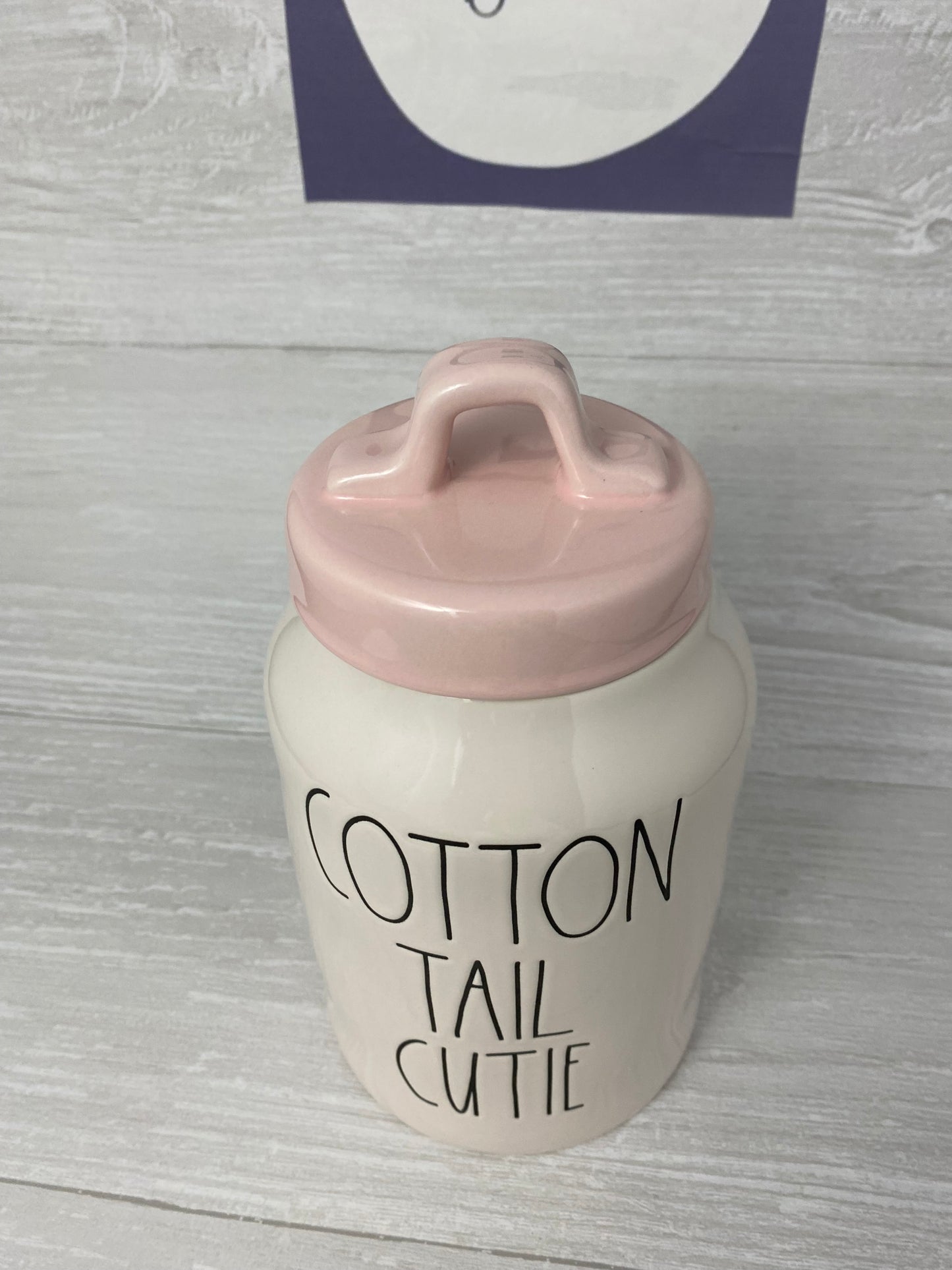 Rae Dunn Cotton Tail Cutie Canister