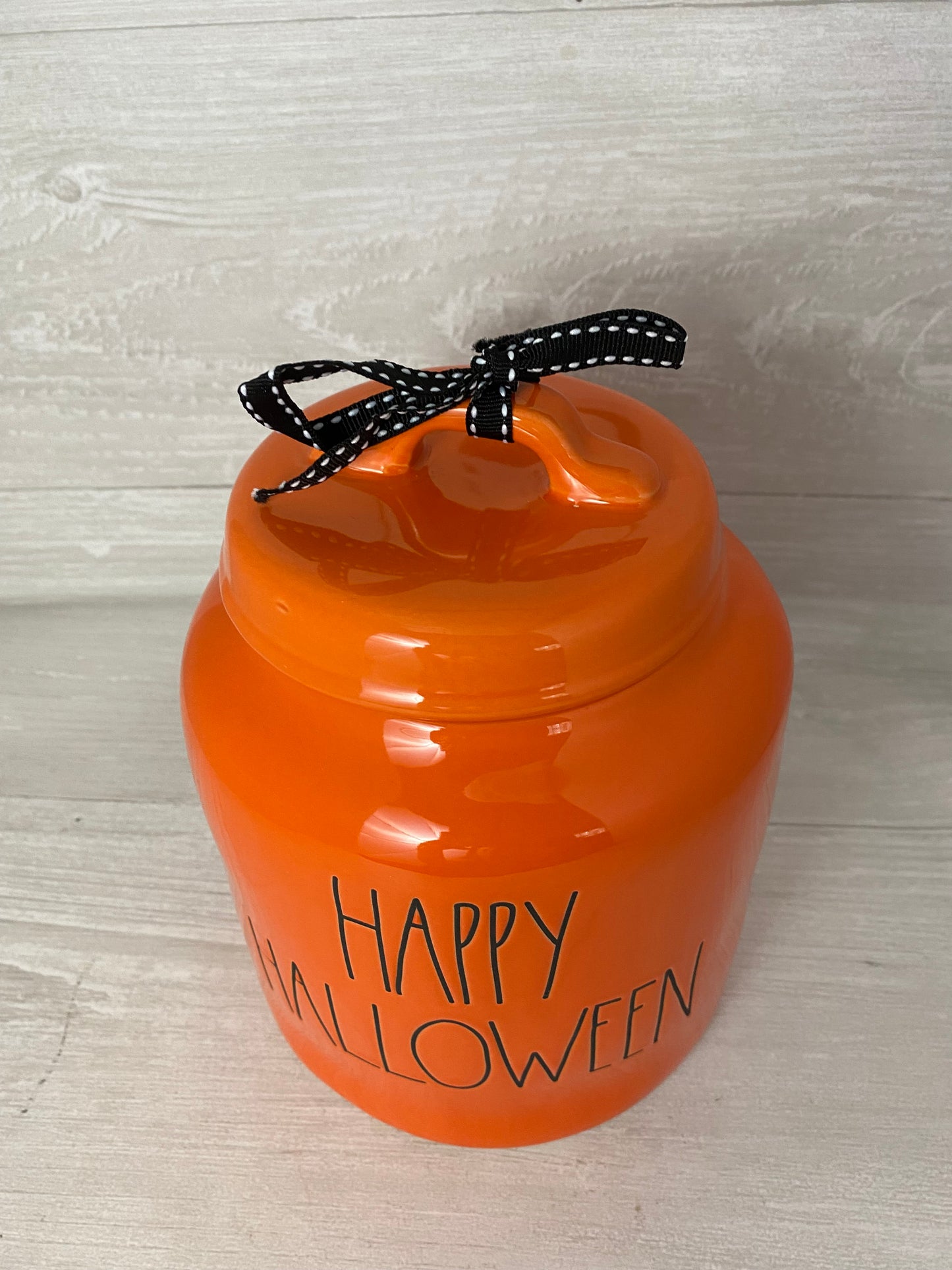 Rae Dunn Happy Halloween Chubby Canister