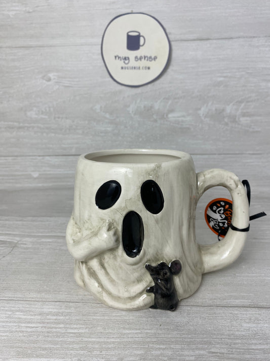Ghost Glass Mug or Can Ghost Wrap Glass Mug Ghost Mug Ghost Glass Halloween  Glass Halloween Cup Glass Mug 