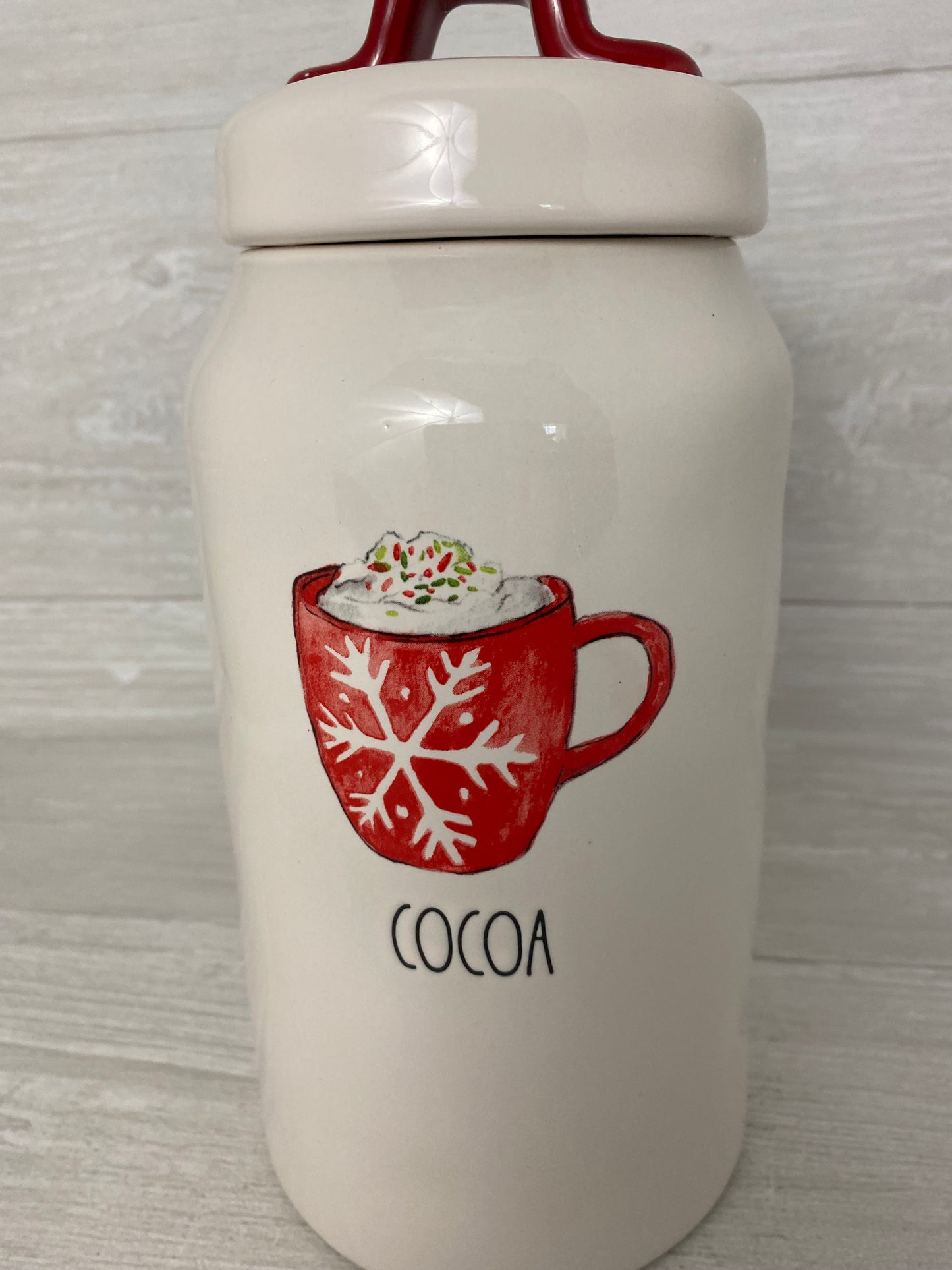 Rae Dunn Cocoa Large Canister Mug Sense