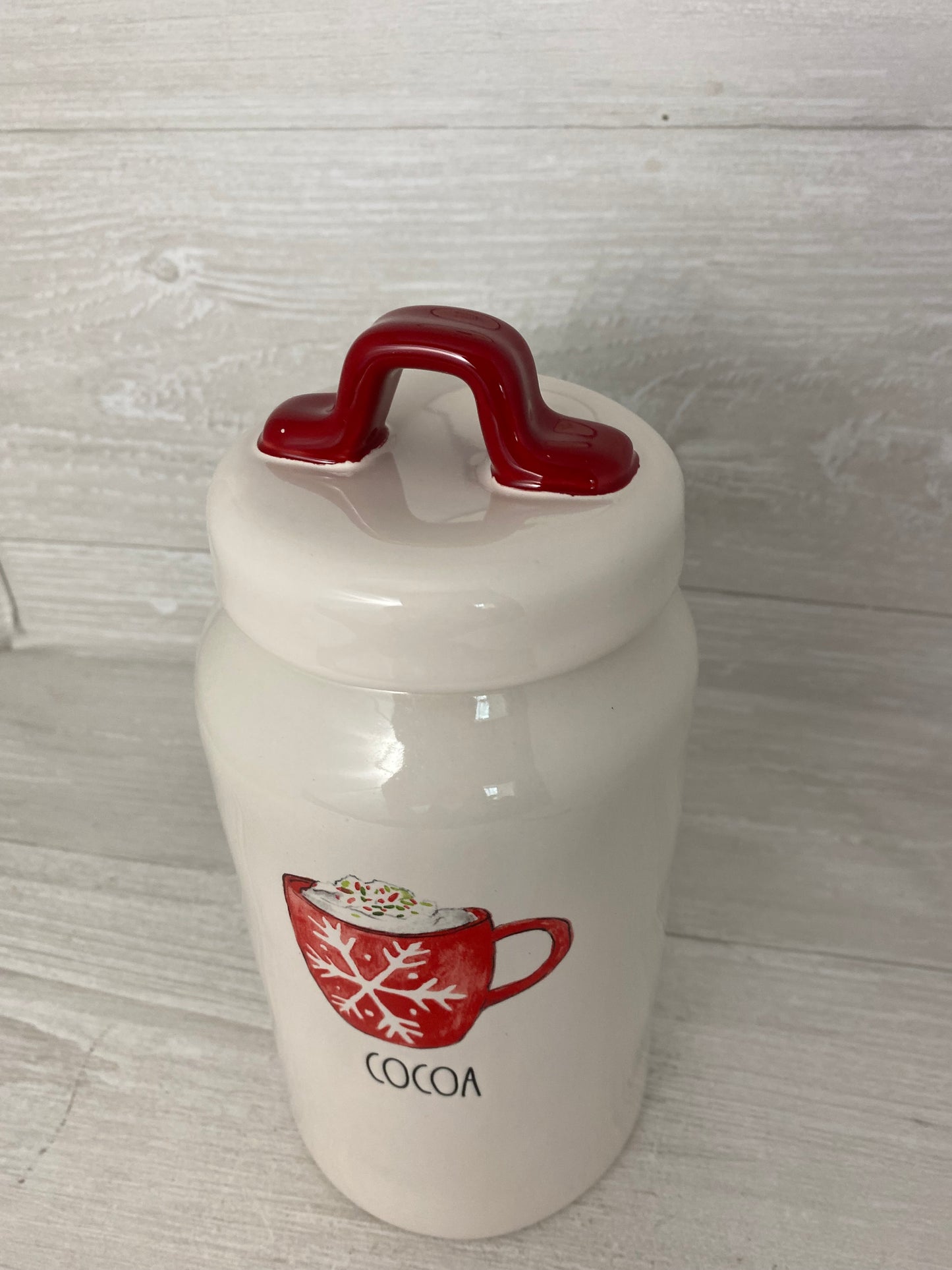 Rae Dunn Cocoa Large Canister Mug Sense